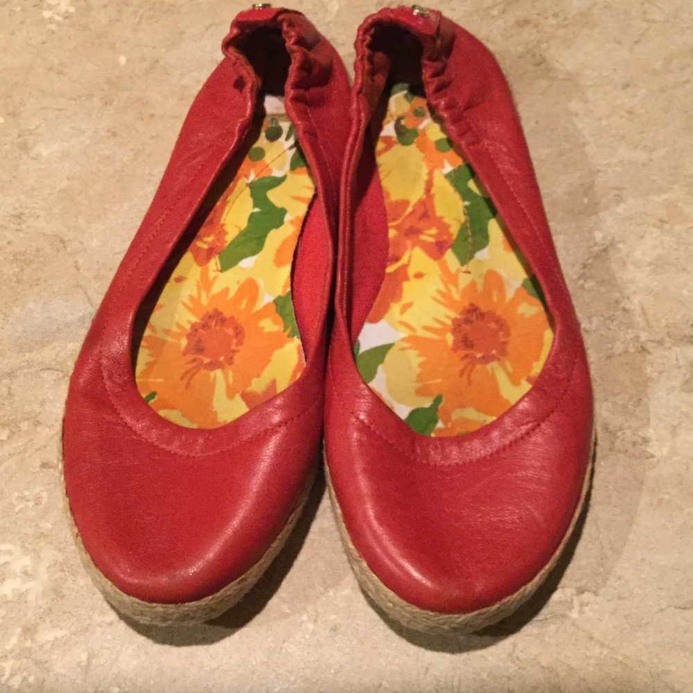 Orange Casual Flats-6 1/2